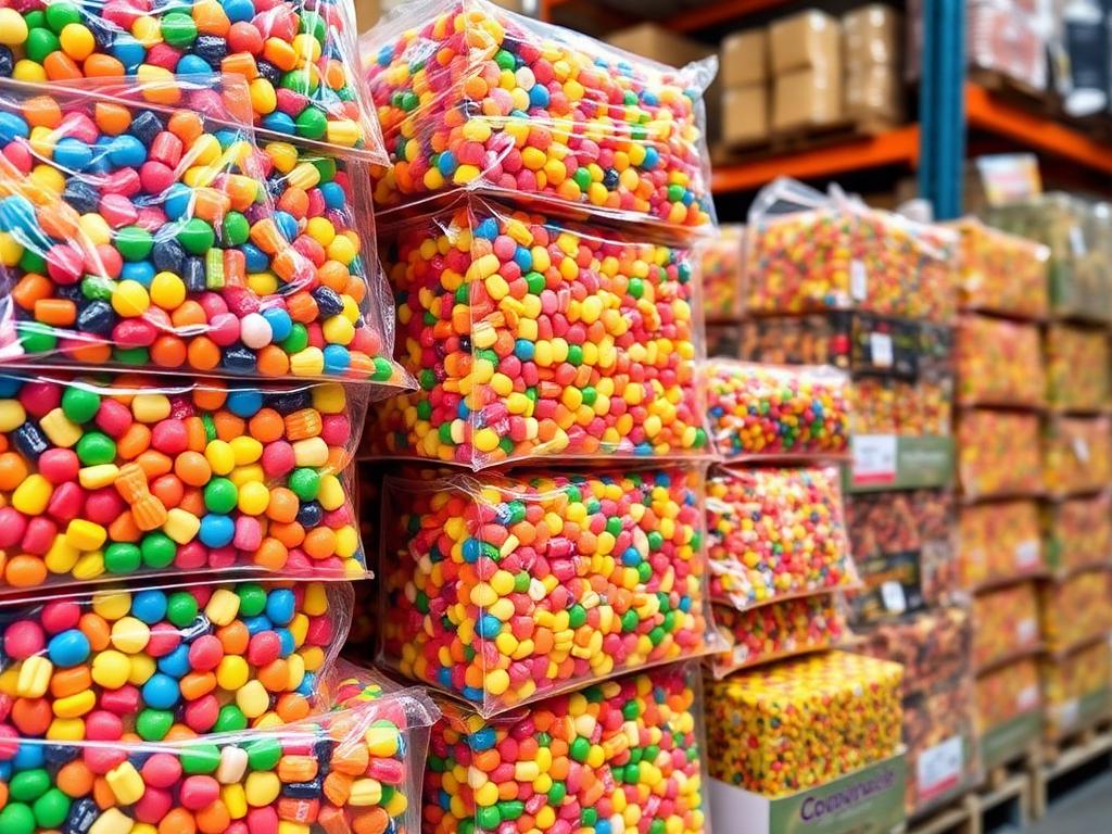 Dulces y confitería importada en bodega