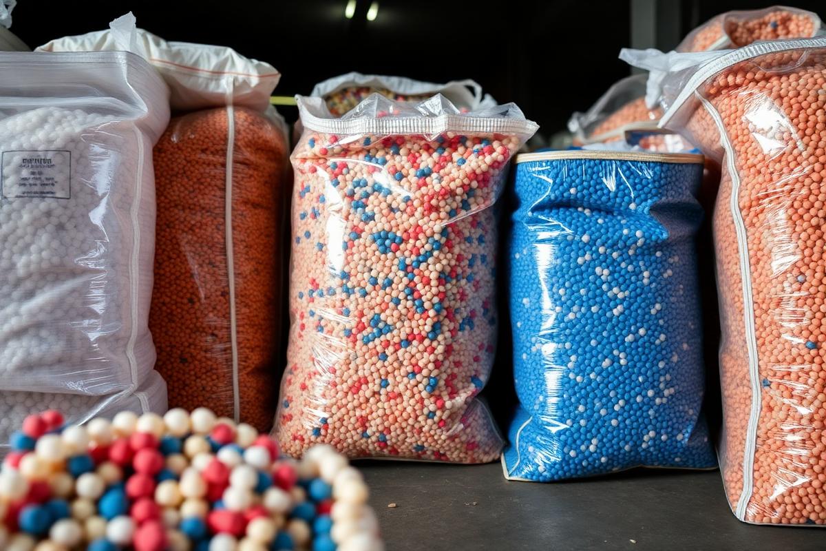 Resinas plásticas en sacos industriales